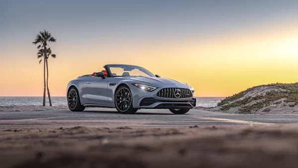 Mercedes-AMG SL 43 US-spec car desktop wallpaper for PC