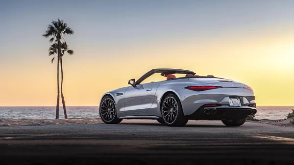 Mercedes-AMG SL 43 US-spec car desktop wallpaper for PC